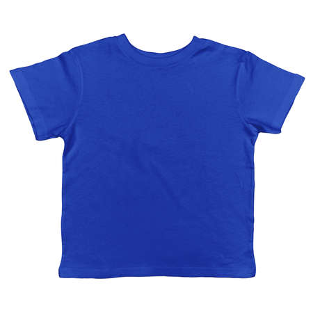 A Front View Excellent Toddler T Shirt Mockup In Dazzling Blue Color, to display your designs and brand  more valuable.の写真素材