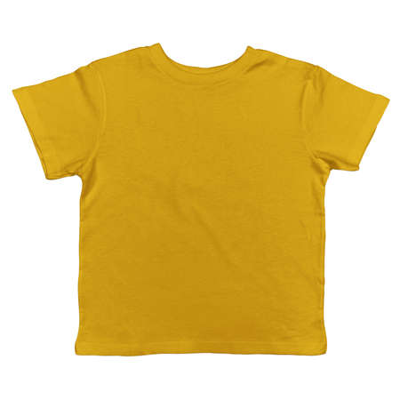A Front View Excellent Toddler T Shirt Mockup In Gold Fusion Color, to display your designs and brand  more valuable.の写真素材