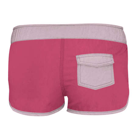 Get stylish pictures with this Back View Simple Women Shorts Mockup In Pink Cosmos Color, your client never lost.の写真素材