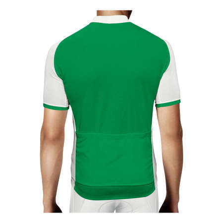With this Back View Stylish Man Jersey In Green Bee Color, you can promote your more beautiful and valuable.の写真素材