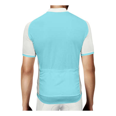 With this Back View Stylish Man Jersey In Angel Blue Color, you can promote your more beautiful and valuable.の写真素材