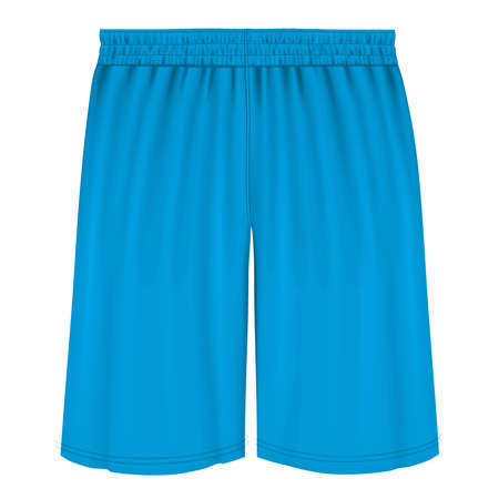Add your graphics as much as you want, to this Front View Classical  Basketball Shorts Mockup In Blue Atoll Color. You can use it super easily.の写真素材