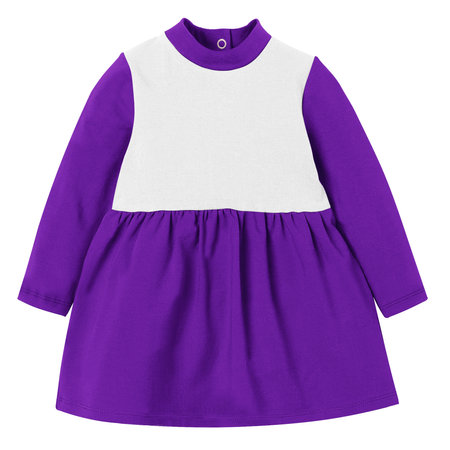 Make your fantastic design or  artistic with this Beauty Baby Girl Dress Mockup In With Collar Ultra Violet Color.の写真素材
