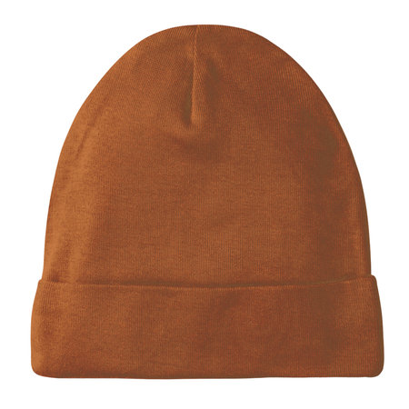 There is no need to be an expert if you use this Realistic Cotton Beanie Mockup In Leather Brown Color.の写真素材