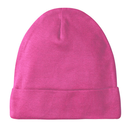 There is no need to be an expert if you use this Realistic Cotton Beanie Mockup In Shell Pink Color.の写真素材