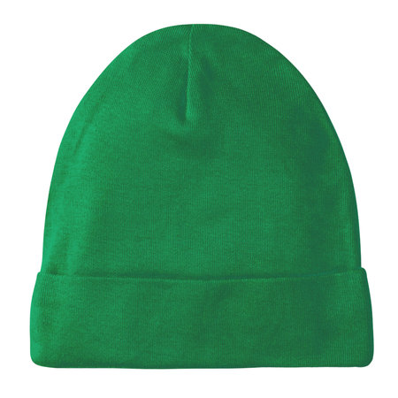There is no need to be an expert if you use this Realistic Cotton Beanie Mockup In Green Bee Color.の写真素材