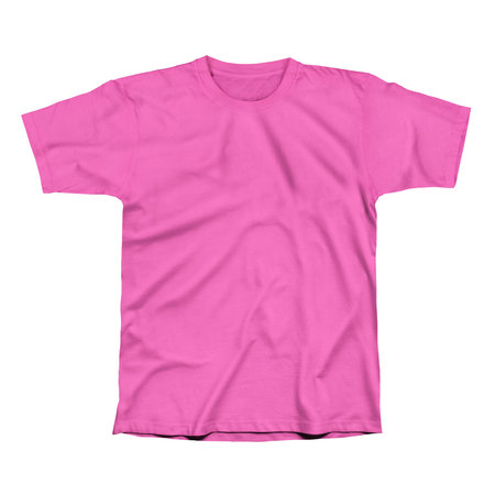 You do not need to be an expert to use this Awesome T shirt Mockup In Shell Pink Color.の写真素材