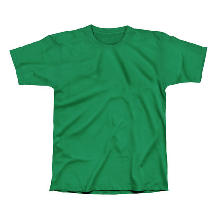 You do not need to be an expert to use this Awesome T shirt Mockup In Green Bee Color.の写真素材