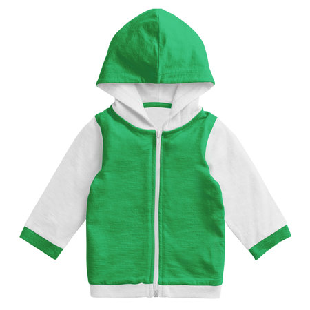 By using this Wonderful Baby Hoodie Mockup In Green Bee Color, show off your design style like a pro,の写真素材