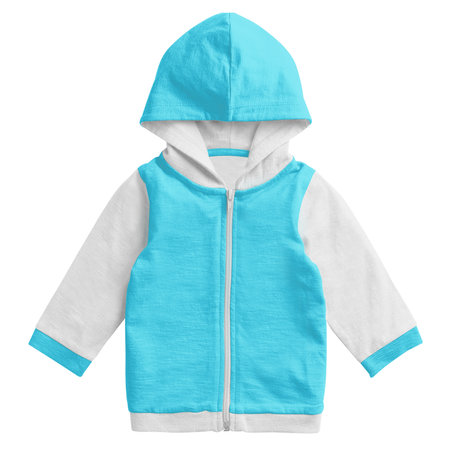 By using this Wonderful Baby Hoodie Mockup In Angel Blue Color, show off your design style like a pro,の写真素材