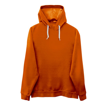 A modern Front View Wonderful Hoodie Mockup In Leather Brown Color template, to form your work more faster.の写真素材