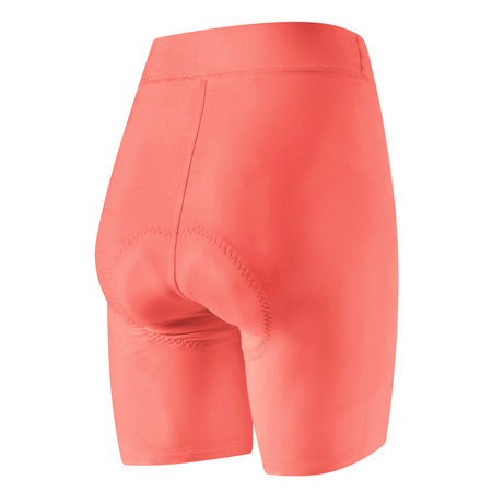 Get this Back Perspective View Popular Cycling Shorts Mockup In Living Coral Color, to finish your design process, for even more beautiful results.の写真素材