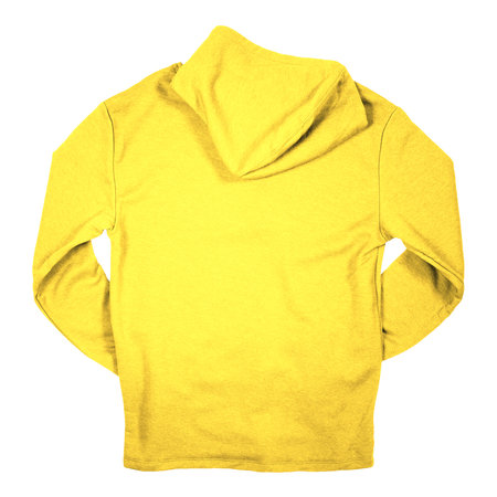 Use this Back View Stylish Pullover Hoodie Mockup In Aspen Gold Color, to make your design is displayed as effectively and more beautiful.の写真素材