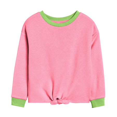 This Sweet Baby Blouse Mockup In Candy Pink Color, will give a perfect scene to make your designs products more life.の写真素材