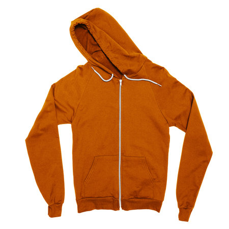 Put your design or graphics on top of this Impressive Zip Up Sweatshirt Mockup In Leather Brown Color, and you are ready to list them in your store.の写真素材