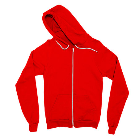 Put your design or graphics on top of this Impressive Zip Up Sweatshirt Mockup In Fusion Red Color, and you are ready to list them in your store.の写真素材