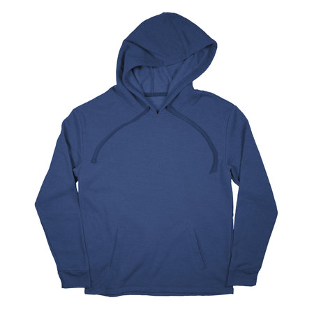 You do not need to be a professional if you use this Front View Stylish Pullover Hoodie Mockup In Nouvean Navy Color, in your designing workの写真素材