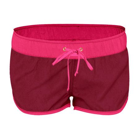 You do not have to be a designer, to make a lovely mockup, If you use this Front View Simple Women Shorts Mockup In Cherries Jubilee Color.の写真素材