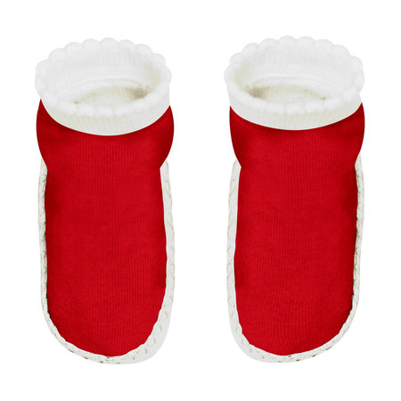 This high resolution Front View Sweet Baby Non Slip Socks Mockup In Lychee Red Color will make your designing work as photo realistic result in mere minutes.の写真素材