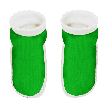 This high resolution Front View Sweet Baby Non Slip Socks Mockup In Classic Green Color will make your designing work as photo realistic result in mere minutes.の写真素材