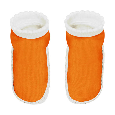 This high resolution Front View Sweet Baby Non Slip Socks Mockup In Iceland Poppy Color will make your designing work as photo realistic result in mere minutes.の写真素材