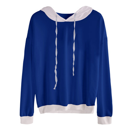 Promote your brand design across with this Front View Excellent Sweater Mockup In Nouvean Navy Color.の写真素材