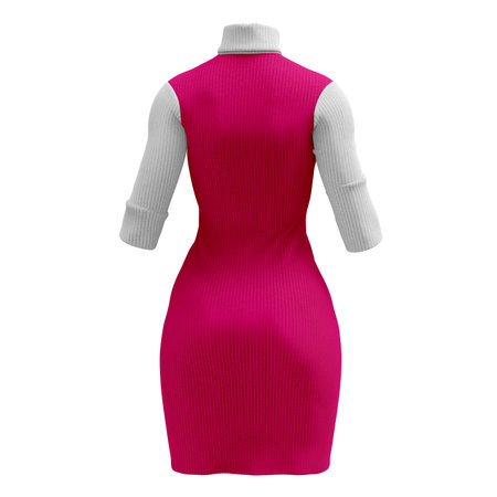 Add your amazing designs or logo to this Back View Beauty Lady Dress Mockup In Beetroot Purple Color, and everything will be done.の写真素材