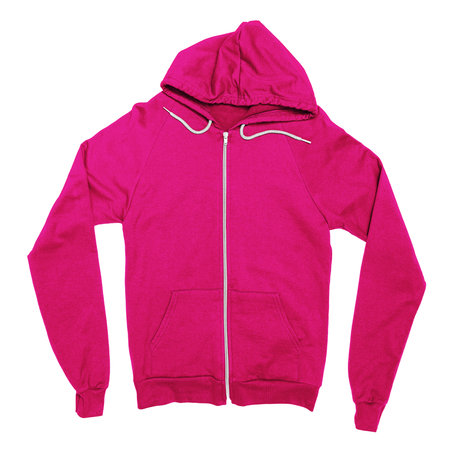 Add your designs to this Front View Fabulous Zip Up Hoodie Sweatshirt Mockup In Beetroot Purple Color, and everything will be done.の写真素材