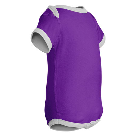 You do not need to be a designer if you use this Side View Excellent Baby Short Sleeves mockup In Ultra Violet Color.の写真素材