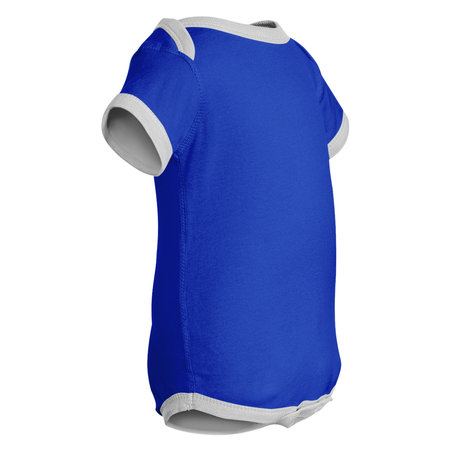 You do not need to be a designer if you use this Side View Excellent Baby Short Sleeves  Mockup In Dazzling Blue Color.の写真素材