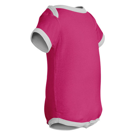 You do not need to be a designer if you use this Side View Excellent Baby Short Sleeves  Mockup In Beetroot Purple Color.の写真素材