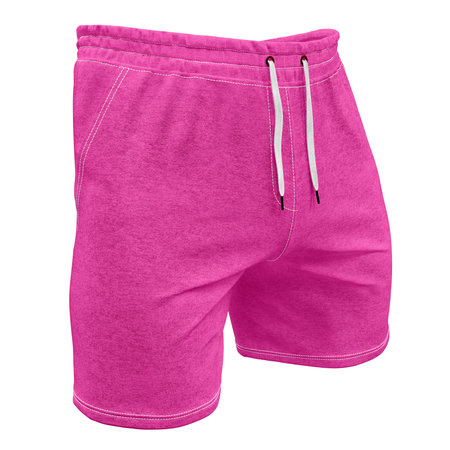 You do not have to be a designer, to make a lovely mockup, If you use this Half Front View Excellent Mens Short Mockup In Shell Pink Color.の写真素材