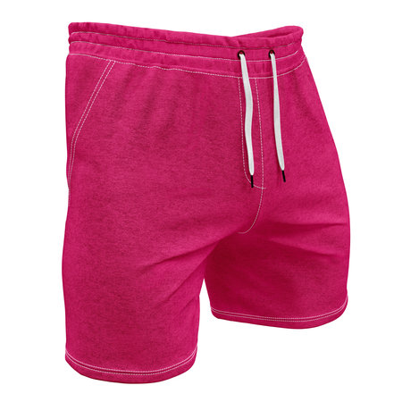 You do not have to be a designer, to make a lovely mockup, If you use this Half Front View Excellent Mens Short Mockup In Beetroot Purple Color.の写真素材