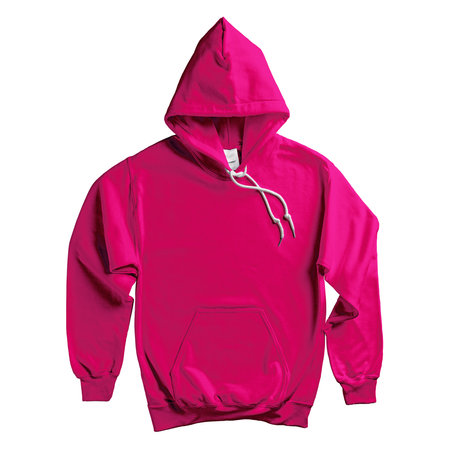 Paste your brand logo into this Popular Hoodie Mockup In Beetroot Purple Color and everything will look more real.の写真素材