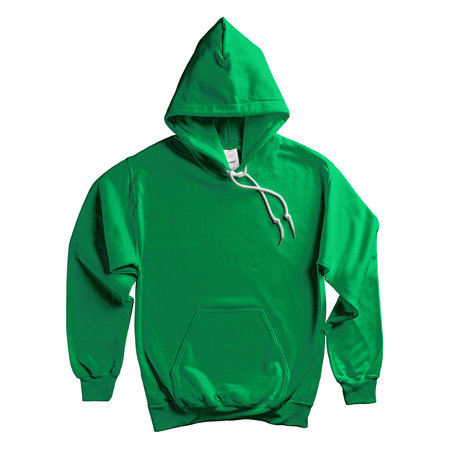 Paste your brand logo into this Popular Hoodie Mockup In Green Bee Color and everything will look more real.の写真素材