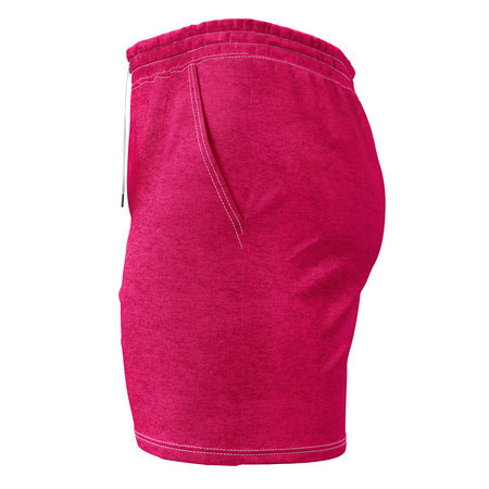 Get this Side View Excellent Mens Short Mockup In Beetroot Purple Color, to finish your design process, for even more beautiful results.の写真素材