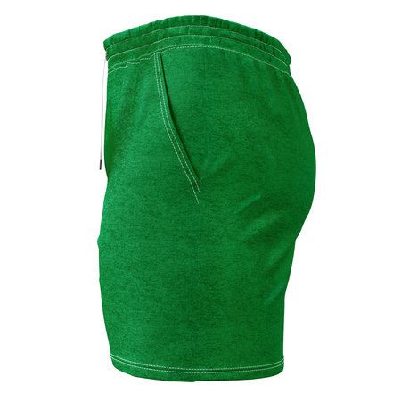 Get this Side View Excellent Mens Short Mockup In Green Bee Color, to finish your design process, for even more beautiful results.の写真素材