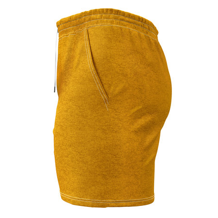 Get this Side View Excellent Mens Short Mockup In Gold Fusion Color, to finish your design process, for even more beautiful results.の写真素材