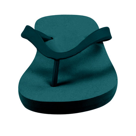 Use this Front View Fabulous Flip FLops Mockup In Green Eden Color, to get more wonderful design products.の写真素材