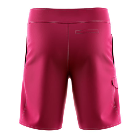 Use this Back View Awesome Mens Short Mockup In Beetroot Purple Color, to get more wonderful design products.の写真素材