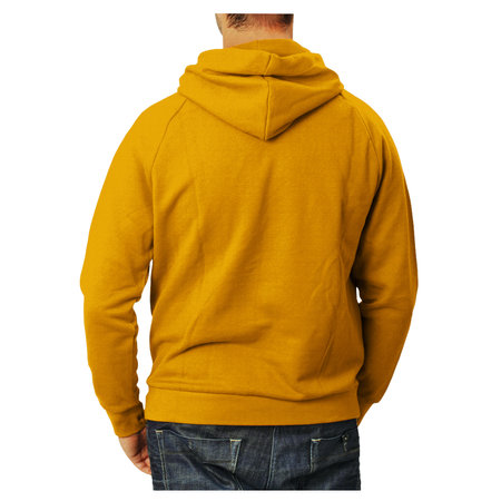 An empty Back View Awesome Man Hoodie Mockup In Flame Orange Color, to help your design easier and more beautiful.の写真素材