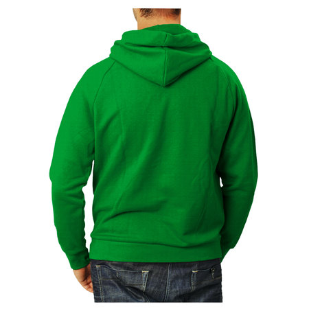 An empty Back View Awesome Man Hoodie Mockup In Jungle Green Color, to help your design easier and more beautiful.の写真素材