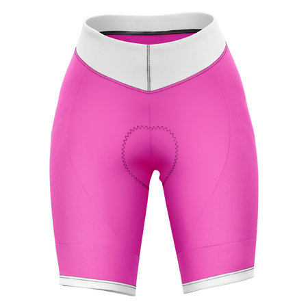 This  Front View Awesome Lady Short Mockup In Shell Pink Color, will help you to apply your logo or brand design more quickly.の写真素材