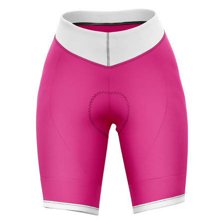 This Front View Awesome Lady Short Mockup In Beetroot Purple Color, will help you to apply your logo or brand design more quickly.の写真素材