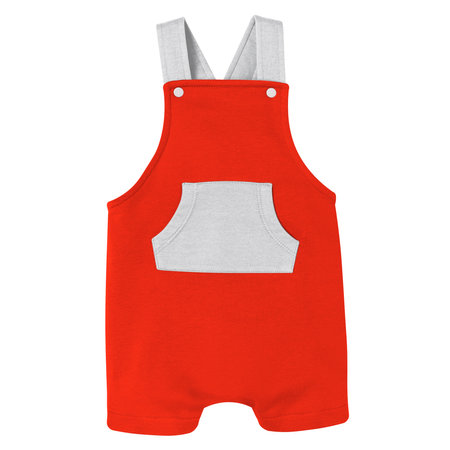 With this Sweet Baby Dungarees Mockup In Fusion Red Color you donât have to wait for your artwork to be done. This HD Mock-up was easy to use.の写真素材