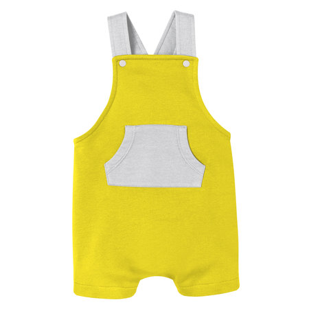 With this Sweet Baby Dungarees Mockup In Blazing Yellow Color you donât have to wait for your artwork to be done. This HD Mock-up was easy to use.の写真素材
