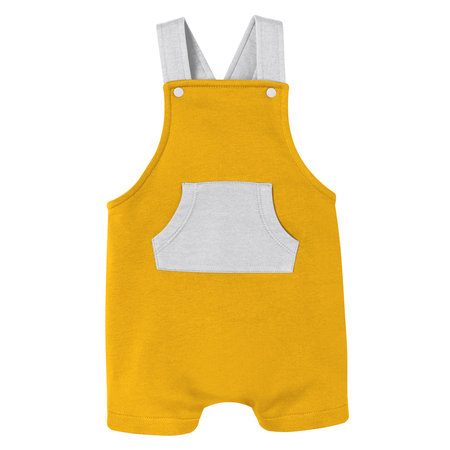 With this Sweet Baby Dungarees Mockup In Gold Fusion Color you donât have to wait for your artwork to be done. This HD Mock-up was easy to use.の写真素材