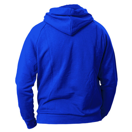 Add your graphics as much as you want, to this Back View Fabulous Man Hoodie Mockup In Vibrant Blue Color. You can use it super easily.の写真素材