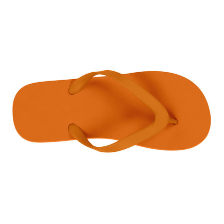 Use this Up View Fabulous Flip FLops Mockup In Turmeric Powder Color, to get more wonderful design products.の写真素材