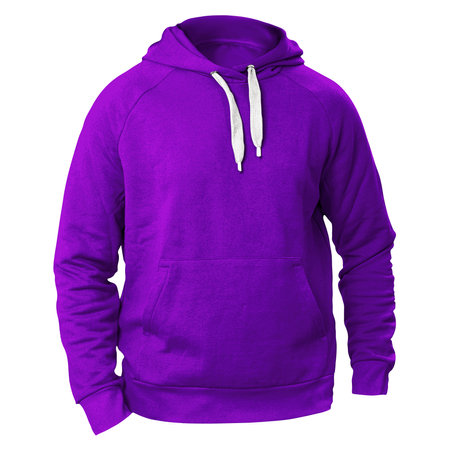 Add your graphics as much as you want, to this Front View Fabulous Man Hoodie Mockup In Purple Vanity Color. You can use it super easily.の写真素材